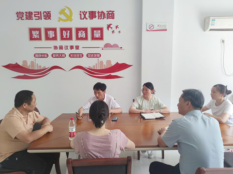 “繁事好商量”项目开展协商议事。肥西县桃花镇繁华新园社供图